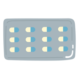 Pill Blister Pack PNG Design