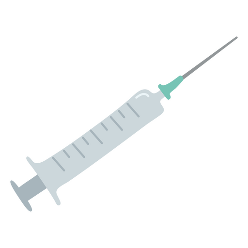 Disposable Medical Syringe PNG Design