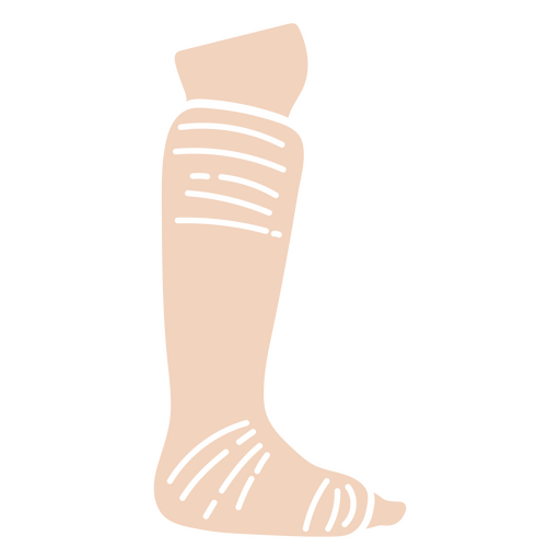 Verletztes Bein Gips PNG-Design