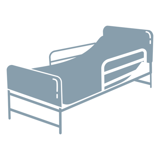 cama de hospital médico Diseño PNG