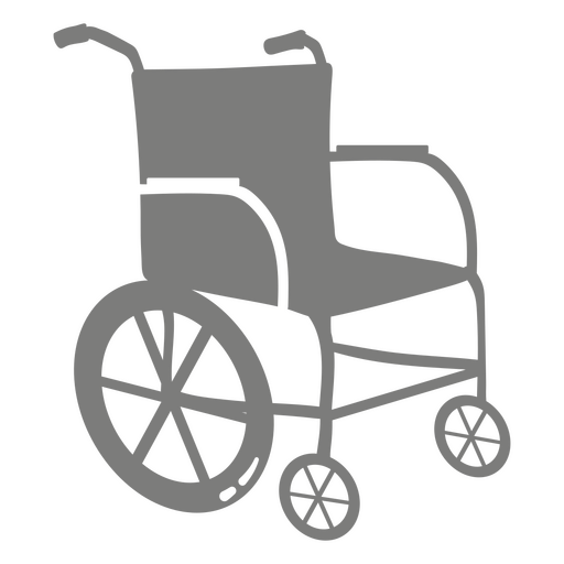 Professional Medical Wheelchair PNG Design