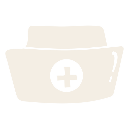 Krankenschwesterhut mit Kreuz PNG-Design