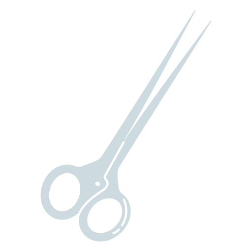 Long Surgical Scissors PNG Design