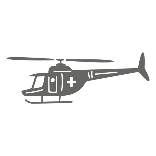 Emergency Ambulance Helicopter PNG Design