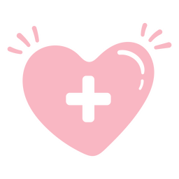 Coração com cruz de farmácia Desenho PNG