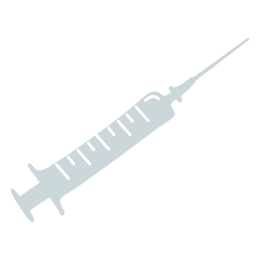 Medical Injection Syringe PNG Design
