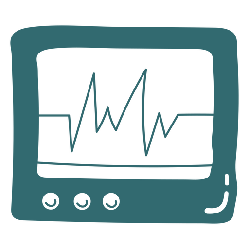 Máquina de electrocardiograma Diseño PNG