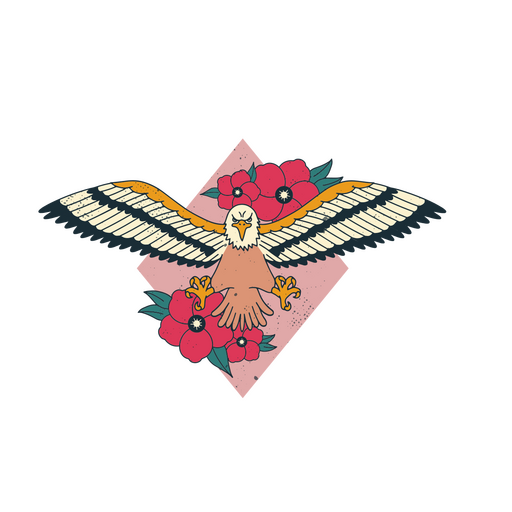 Águila volando tatuaje Diseño PNG