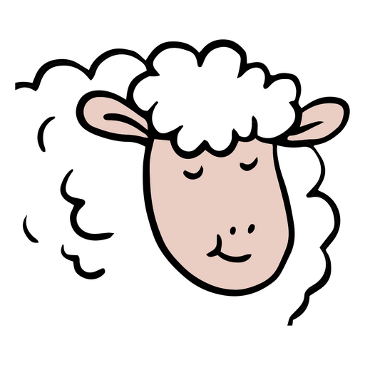 Linda oveja animal Diseño PNG