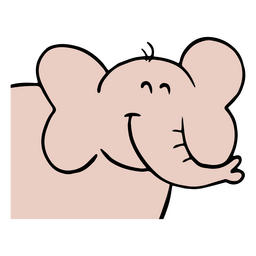 Elefante animal lindo Diseño PNG