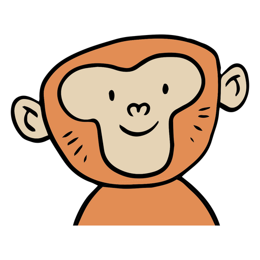 Lindo animal mono Diseño PNG