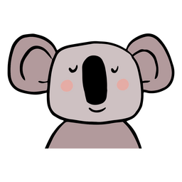 Coala animal fofo Desenho PNG