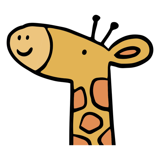 Girafa animal bonito Desenho PNG