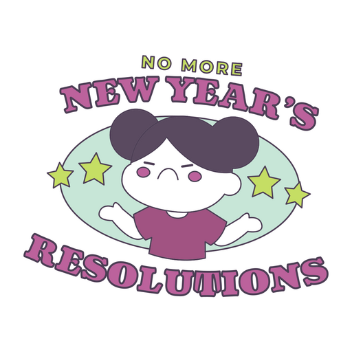 Resolutions New Year badge PNG Design