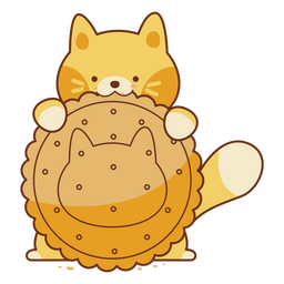 Cute cookie cat  PNG Design Transparent PNG