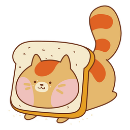 Lindo gato tostado Diseño PNG