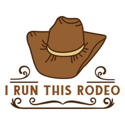 Rodeo hat badge PNG Design Transparent PNG