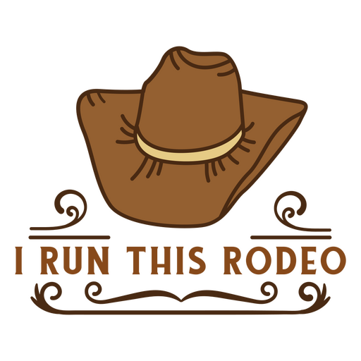 Rodeo hat badge PNG Design