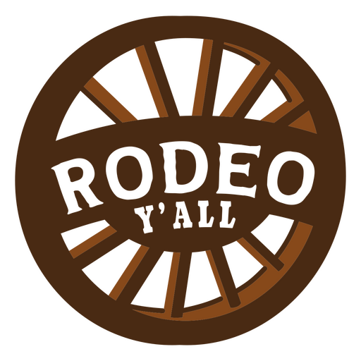 Distintivo de cavalo de rodeio Desenho PNG