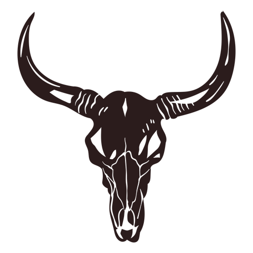 Bull skull Wild West icon PNG Design