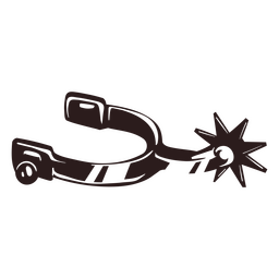Icono de espuela del salvaje oeste Diseño PNG