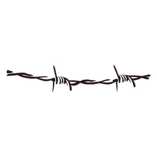 Icono de alambre de púas del salvaje oeste Diseño PNG