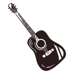 Icono de guitarra del salvaje oeste Diseño PNG Transparent PNG