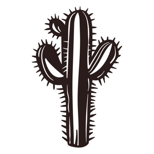 Icono de cactus del salvaje oeste Diseño PNG