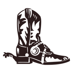 Icono de arranque salvaje oeste Diseño PNG