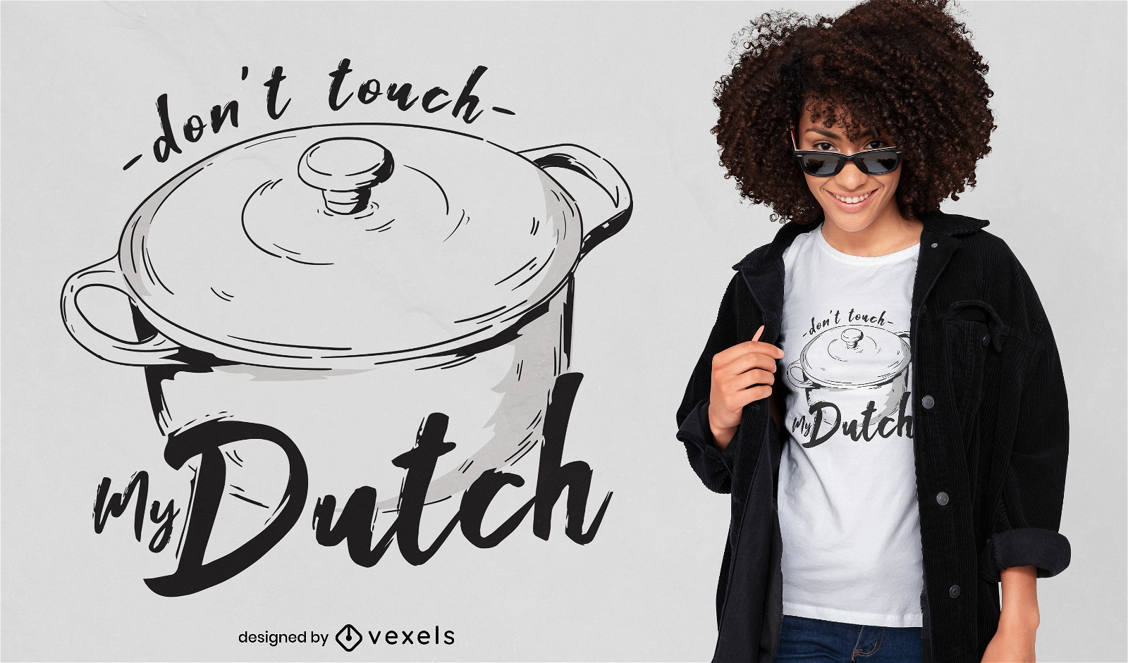 N?o toque no meu design de camiseta holandesa
