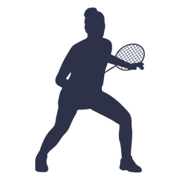 Mulher silhueta de esporte de badminton Desenho PNG