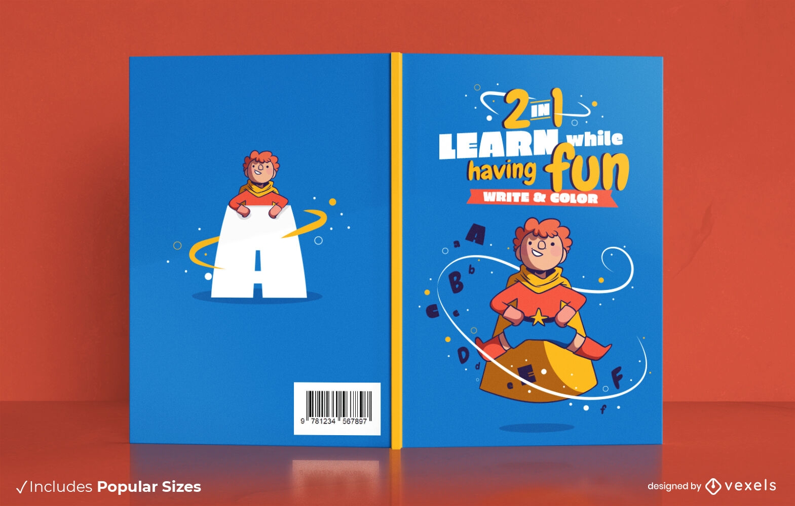 Learn while having fun book cover design