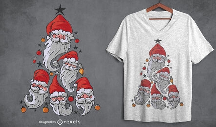 Gnomes Christmas tree t-shirt design
