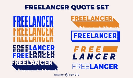 Freelancer quote set