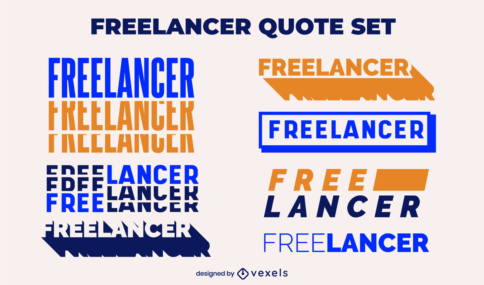 Freelancer quote set