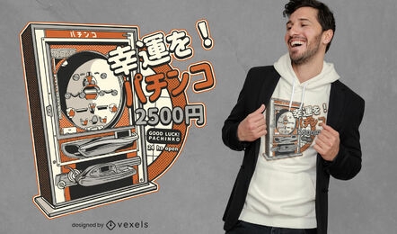 Pachinko machine t-shirt design