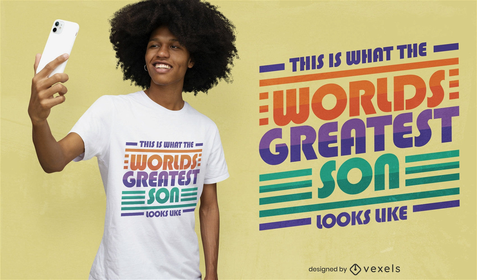 World's gratest son t-shirt design