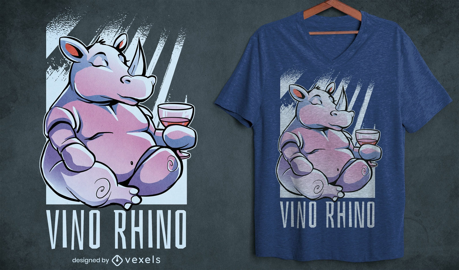 Dise?o de camiseta Rhino whine