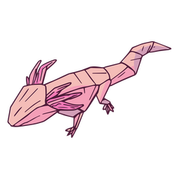 Origami axolotl 