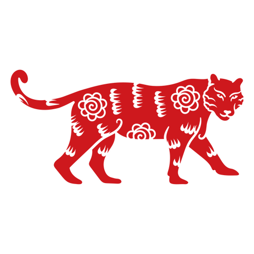 Signo do zodíaco do tigre do ano novo chinês Desenho PNG