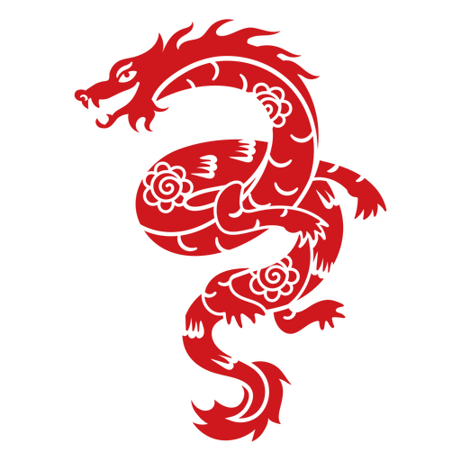 Signo del zodiaco del dragón del año nuevo chino Diseño PNG