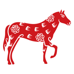 Chinese New Year horse zodiac sign PNG Design Transparent PNG