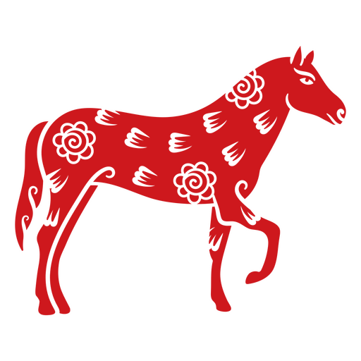 Signo chinês do zodíaco do cavalo do ano novo Desenho PNG
