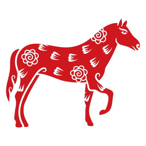 Signo del zodiaco del caballo del año nuevo chino Diseño PNG