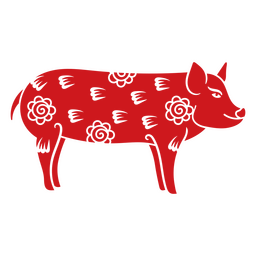 Sternzeichen Schwein des Chinesischen Neujahrsfests PNG-Design