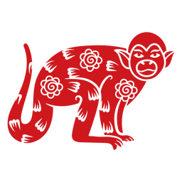 Signo chinês do macaco do ano novo Desenho PNG