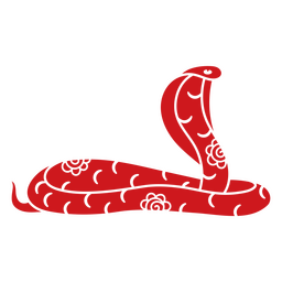 Año nuevo chino serpiente signo del zodiaco Diseño PNG