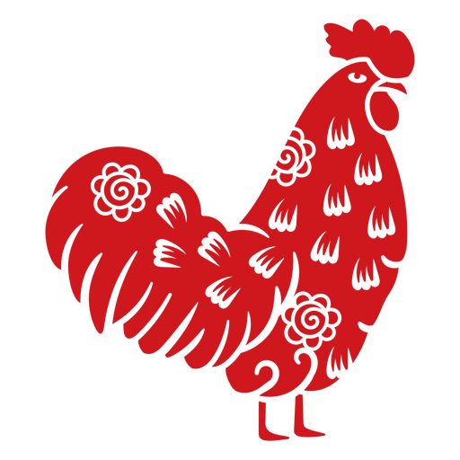 Signo del zodiaco del gallo del año nuevo chino Diseño PNG