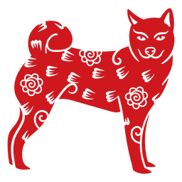 Chinese New Year dog zodiac sign PNG Design Transparent PNG