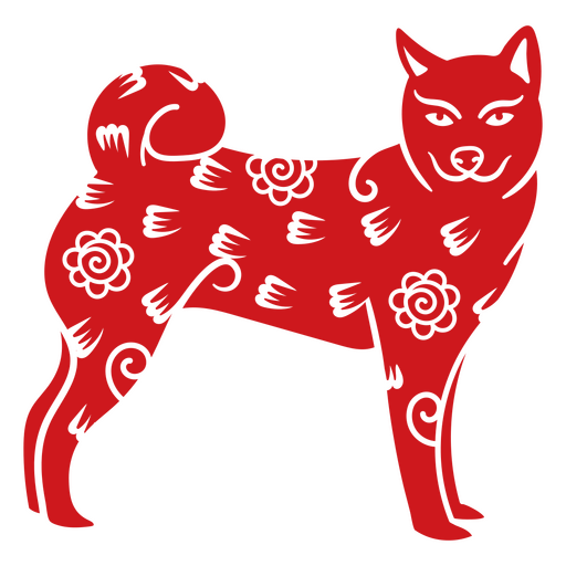 Signo chinês do cão do ano novo Desenho PNG